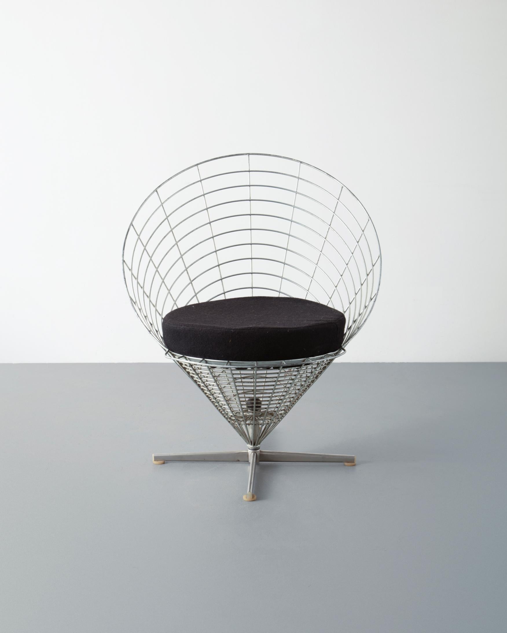 Modern Wire Cone Chair by Verner Panton For Sale