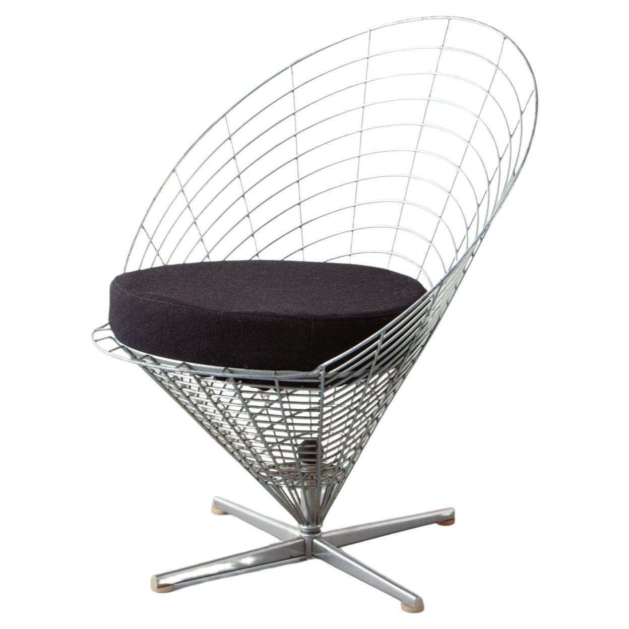 Wire Cone Chair by Verner Panton For Sale