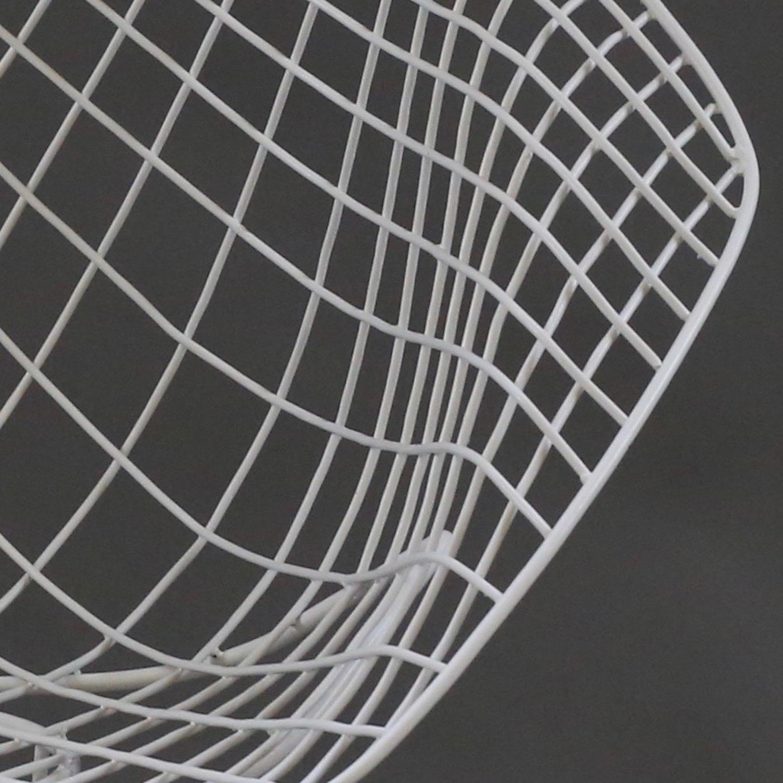 Wire Framed Harry Bertoia Indoor/Outdoor Chairs In Good Condition In Limerick, IE