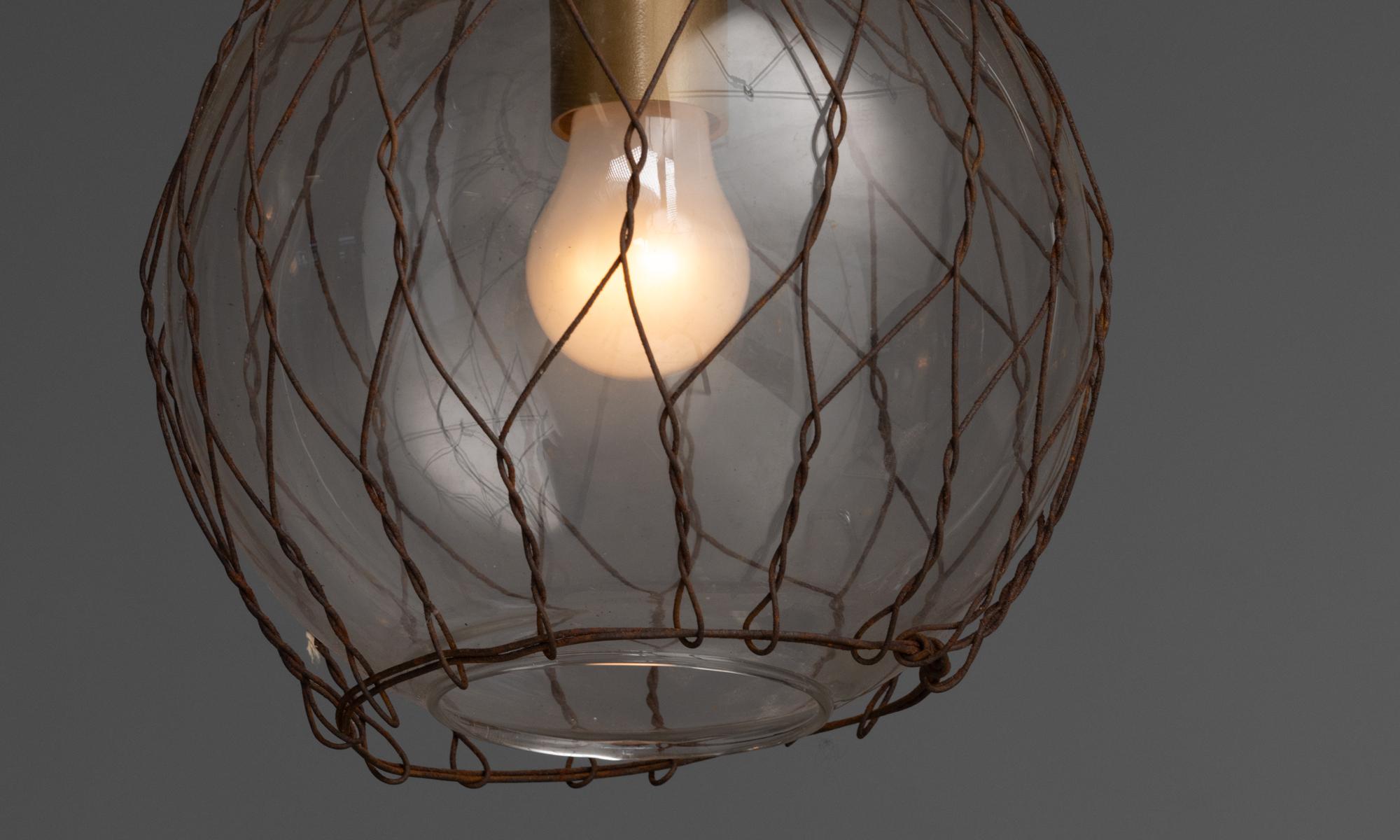 Wire & Glass Pendants, France 1940 1