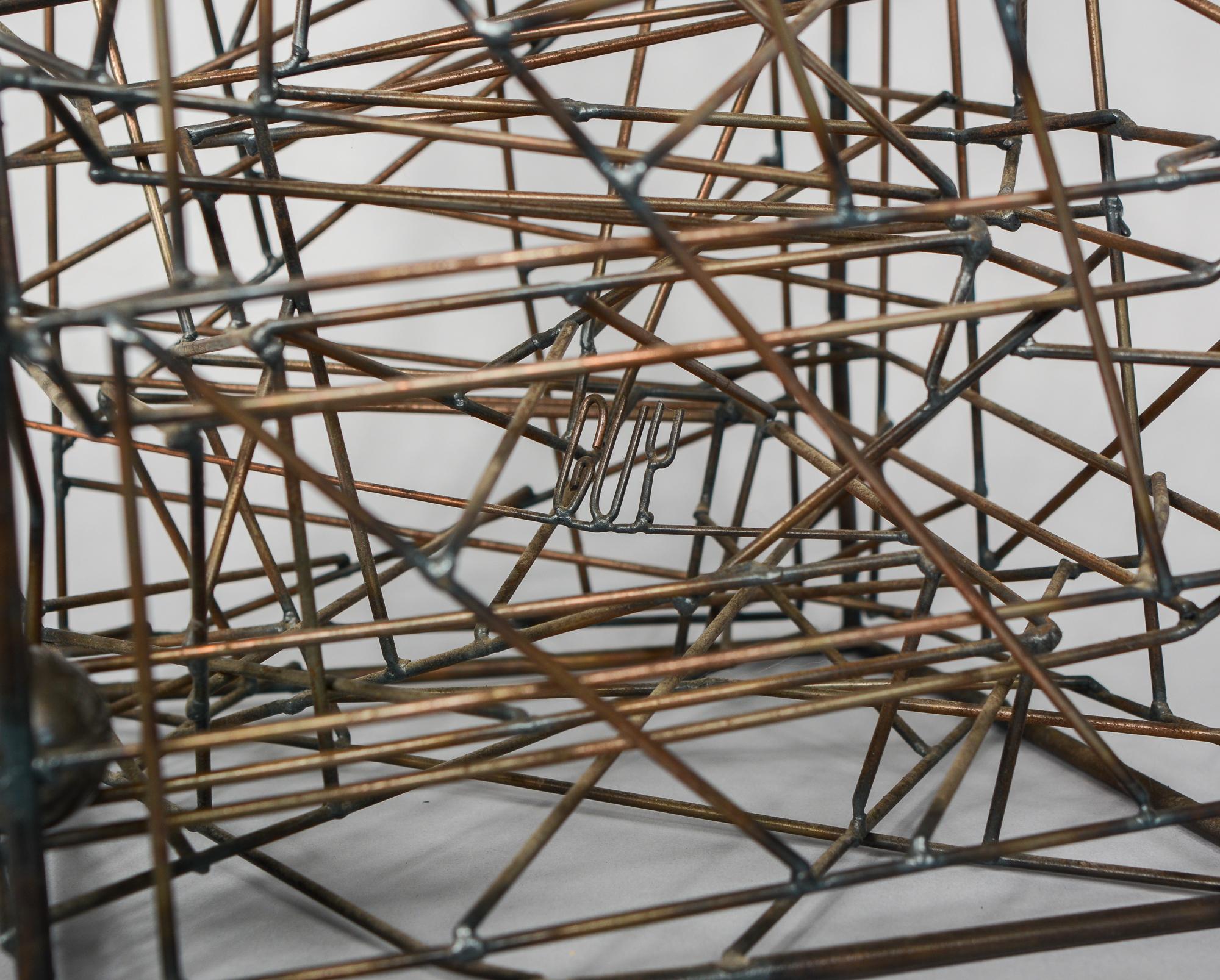 Wire Kinetic Maze Sculpture by Guy Pullen 3
