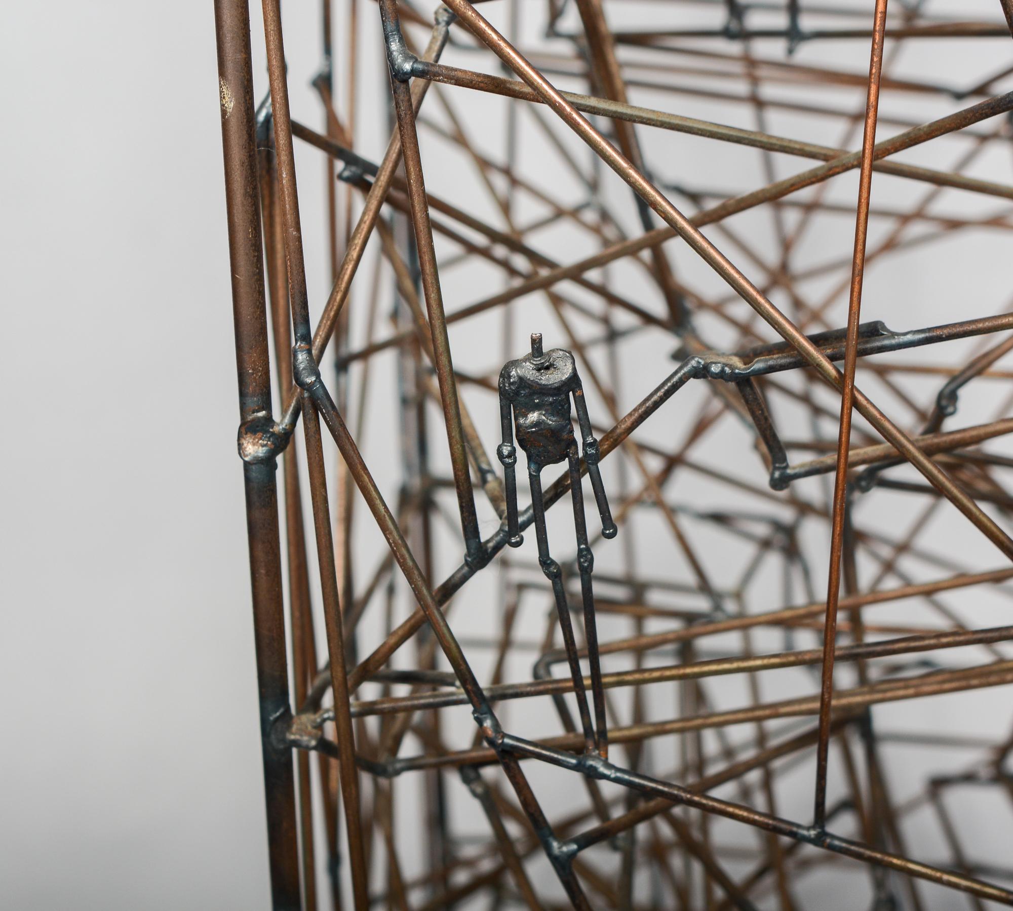 Wire Kinetic Maze Sculpture by Guy Pullen 4
