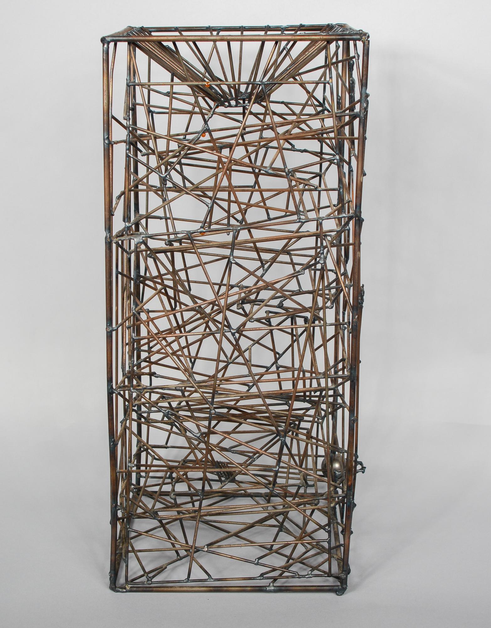 Steel Wire Kinetic Maze Sculpture by Guy Pullen