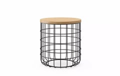 Wire Low Side Table by Dare Studio
