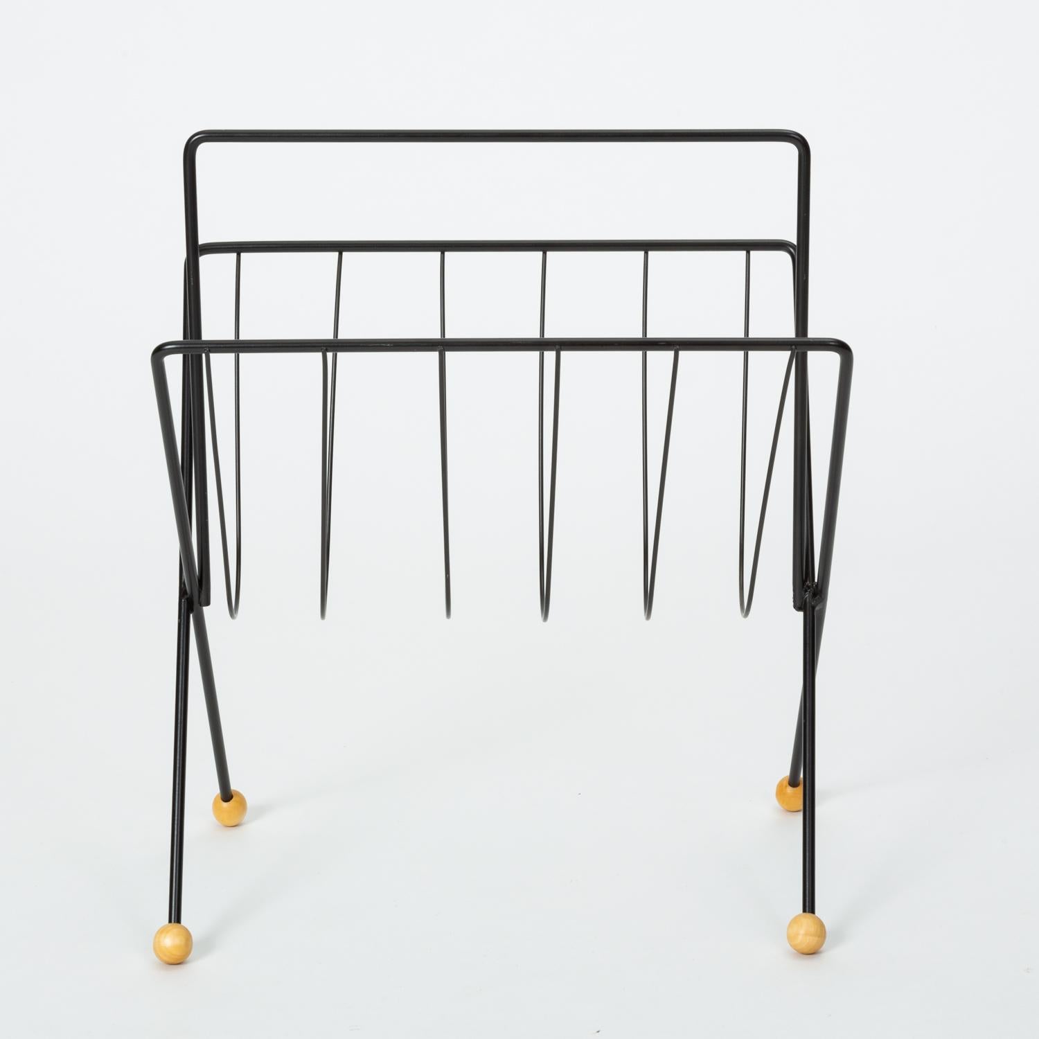 20th Century Wire Magazine Rack by Tony Paul