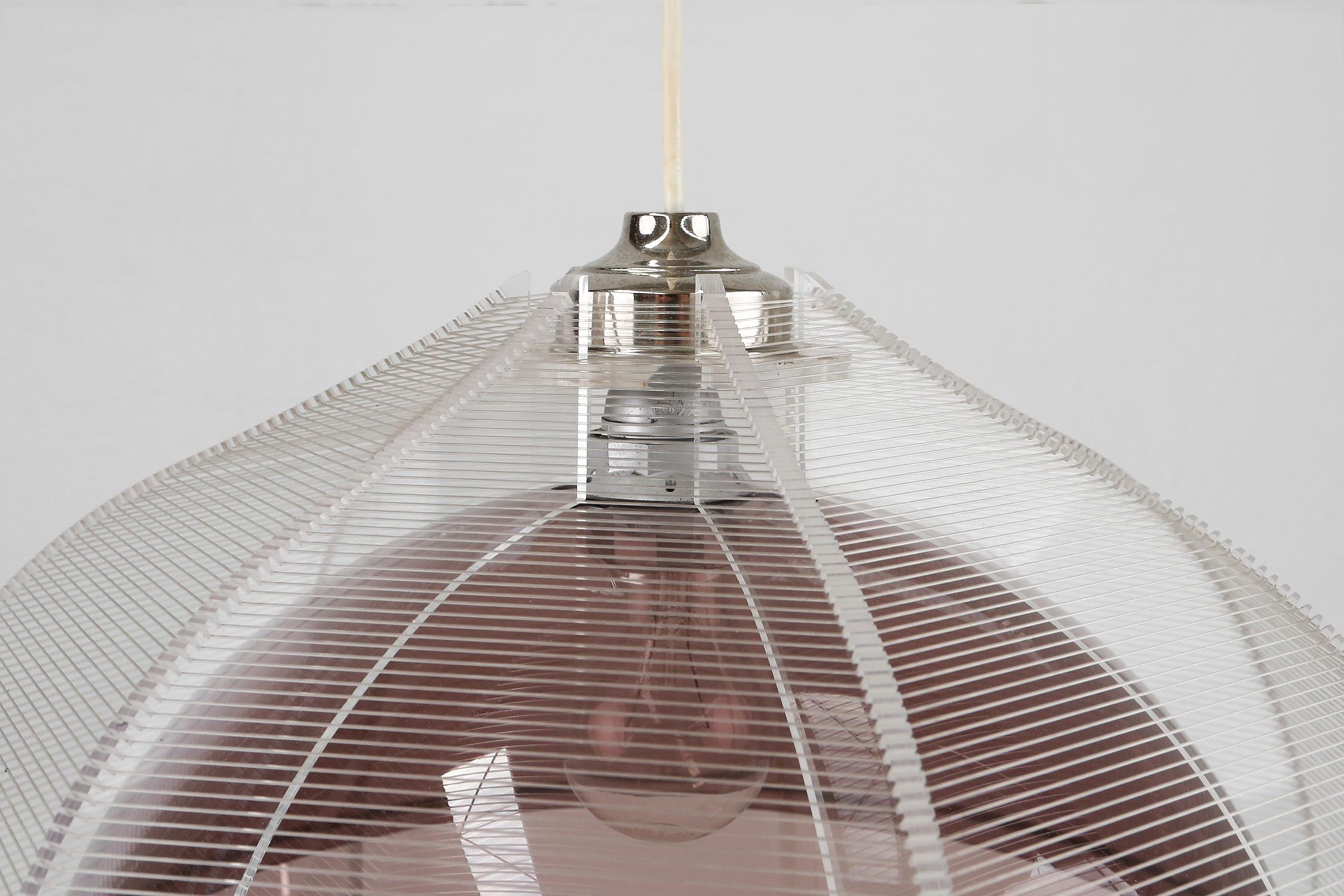 Lampada a sospensione in filo di ferro di Paul Secon per Sompex, Germania, 1960 in vendita 5