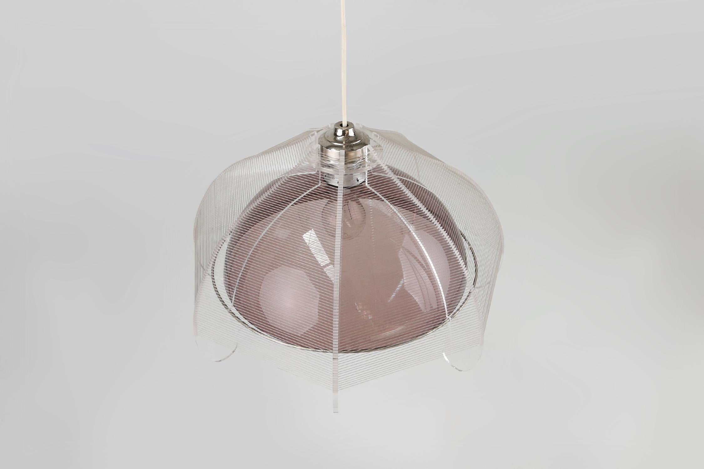 Lampada a sospensione in filo di ferro di Paul Secon per Sompex, Germania, 1960 in vendita 6