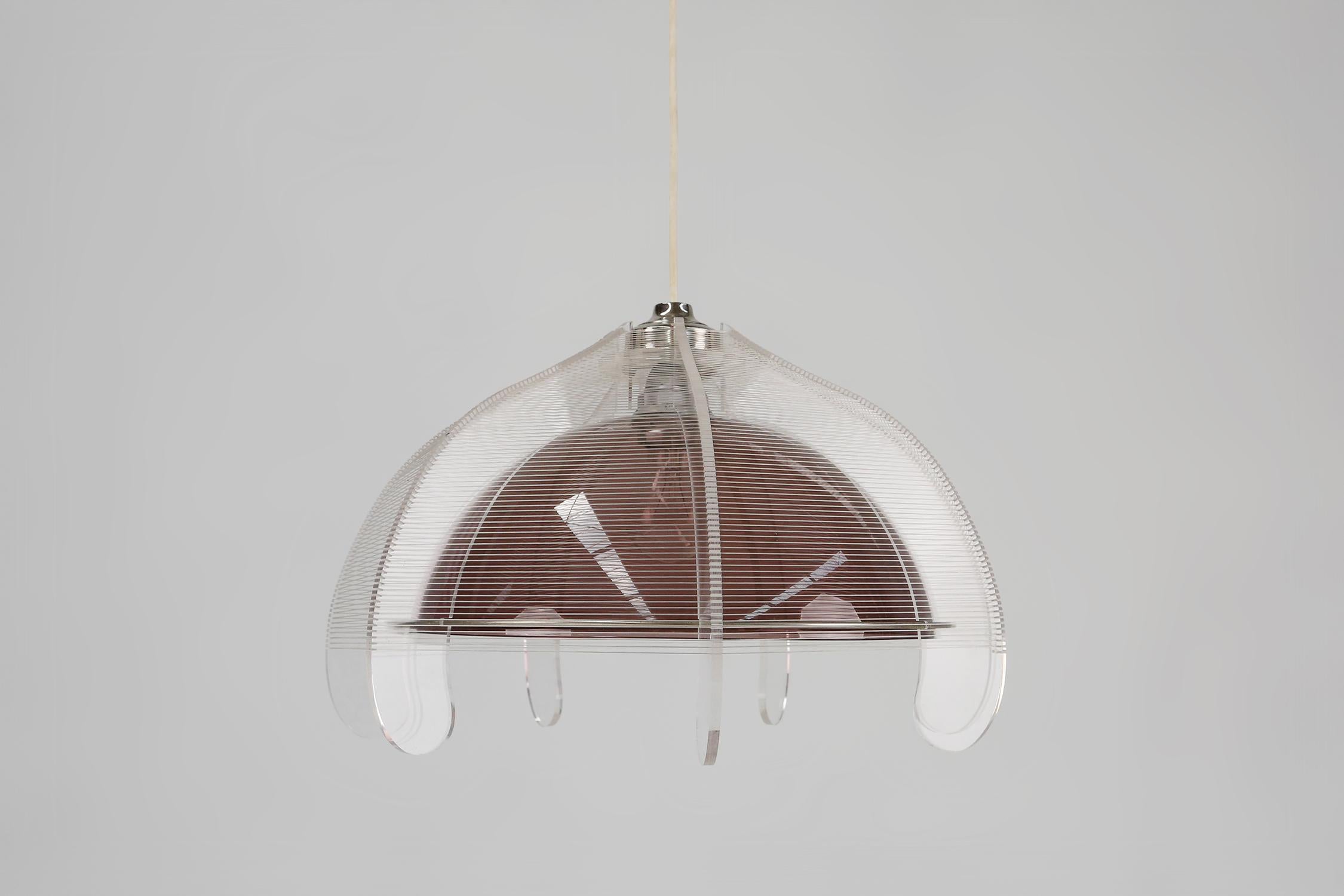 Lampada a sospensione in filo di ferro di Paul Secon per Sompex, Germania, 1960 in vendita 1