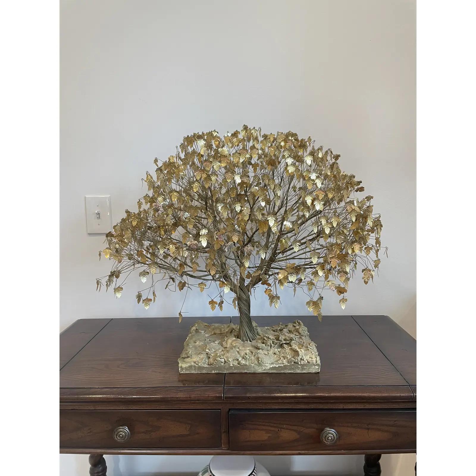Mid-Century Modern Wire Sculpture of Tree of Life
