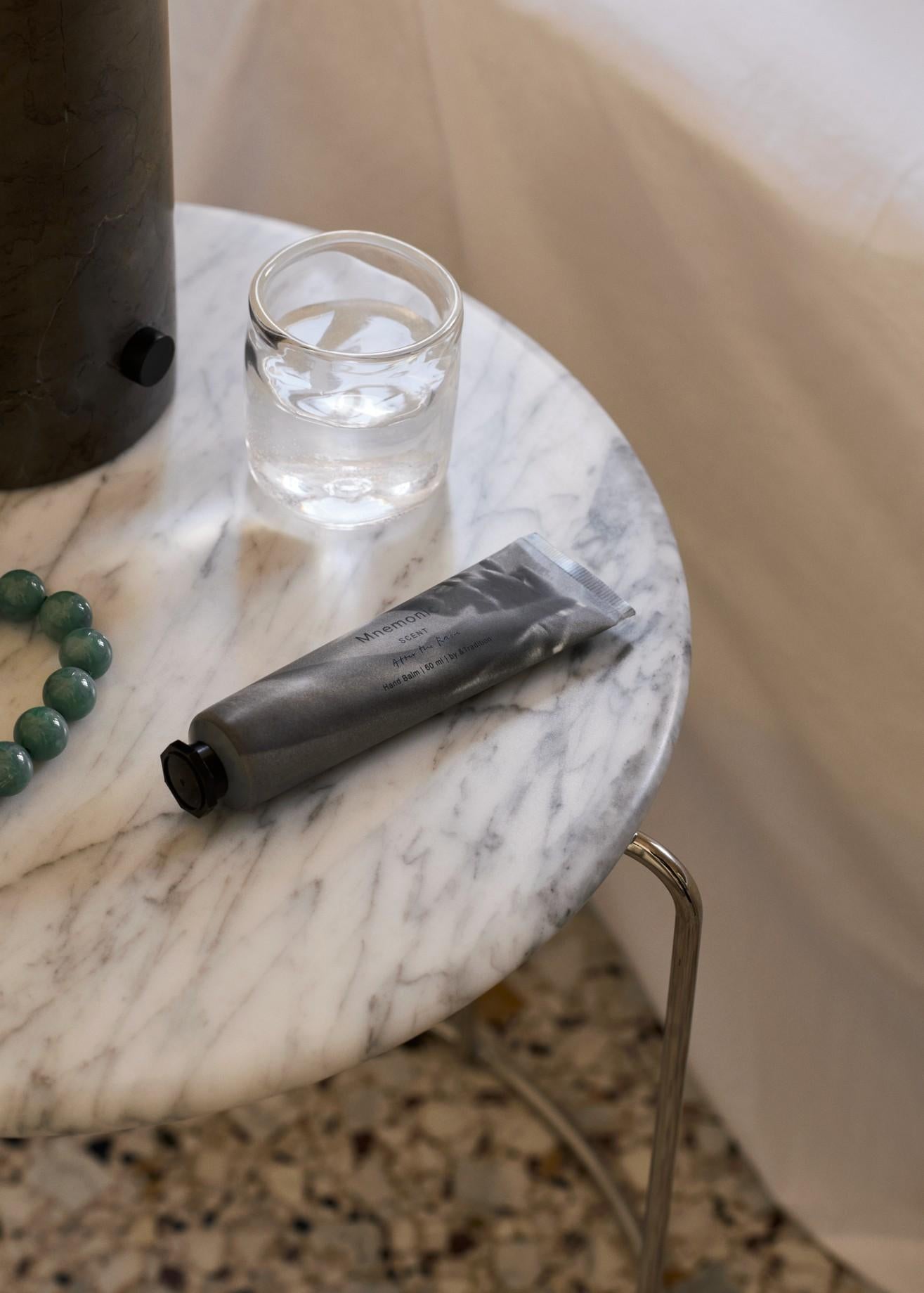 Sgabello Wire VP11, Acciaio lucidato a specchio/Bianco Carrara, di Verner Panton per AT&T in vendita 3