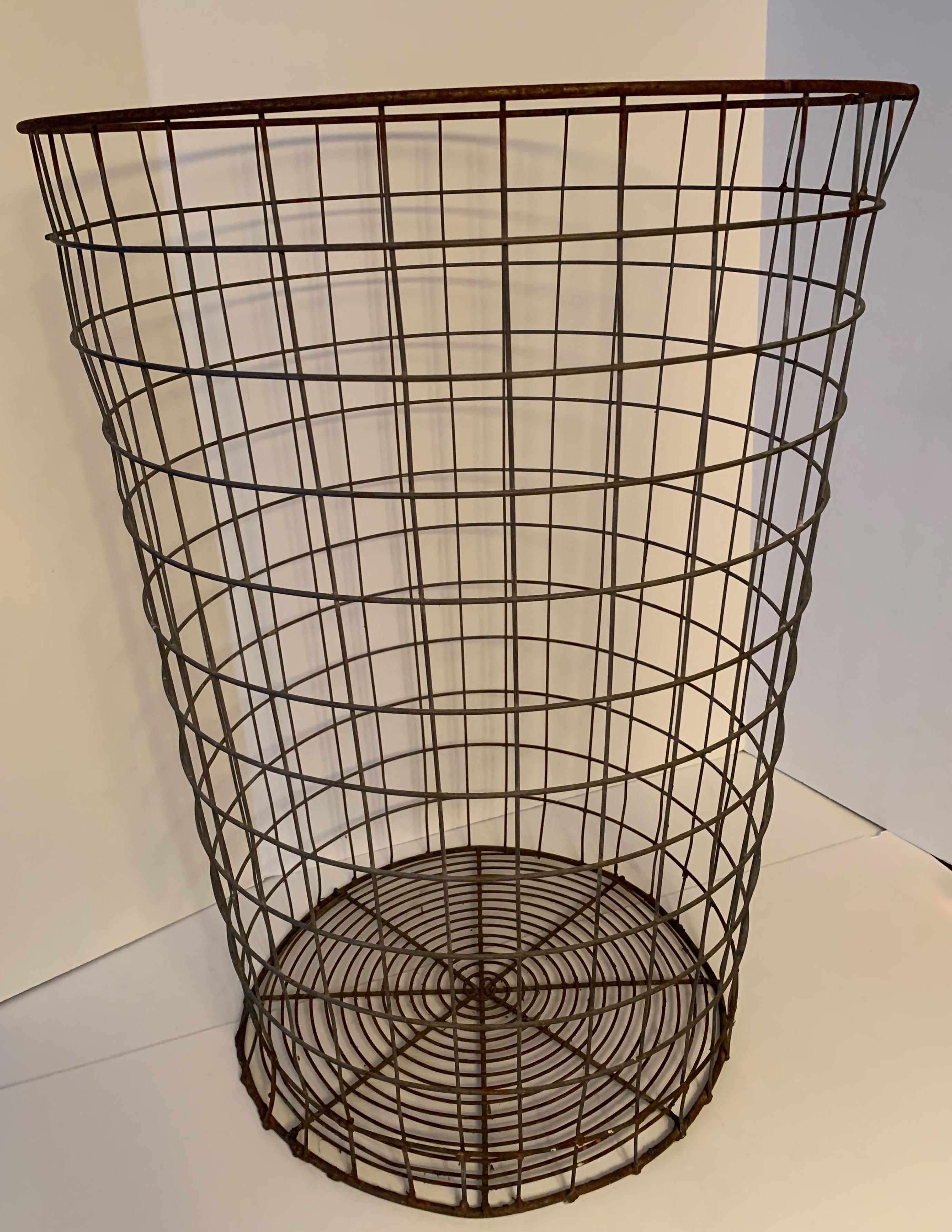 wire trash basket