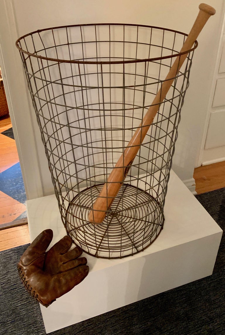 Wire Trash Can For Sale at 1stDibs