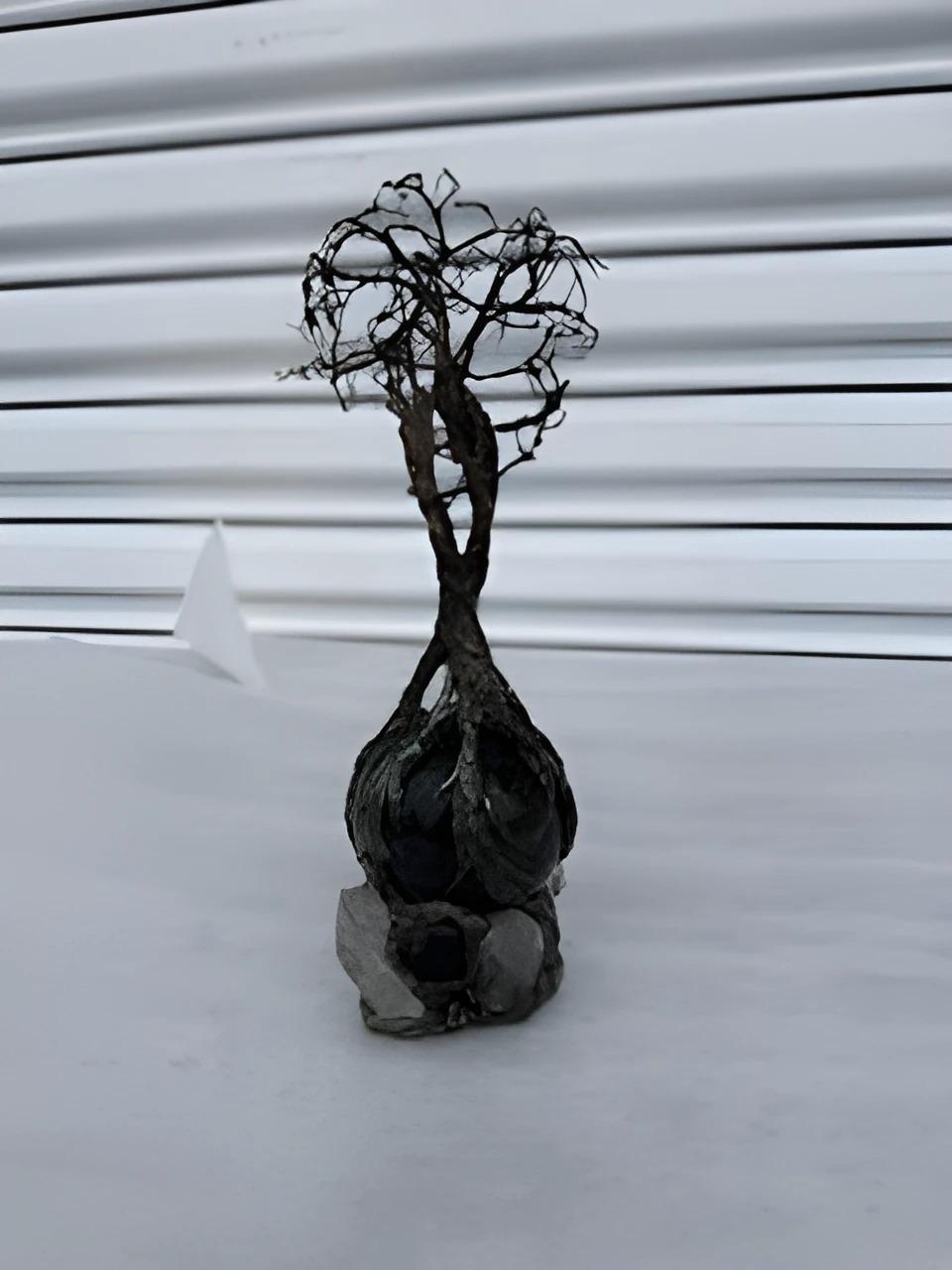 20th Century Wire tree of life metal sculpture For Sale