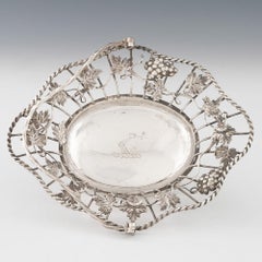 Wire Work Silver Swing Handle Basket London 1766
