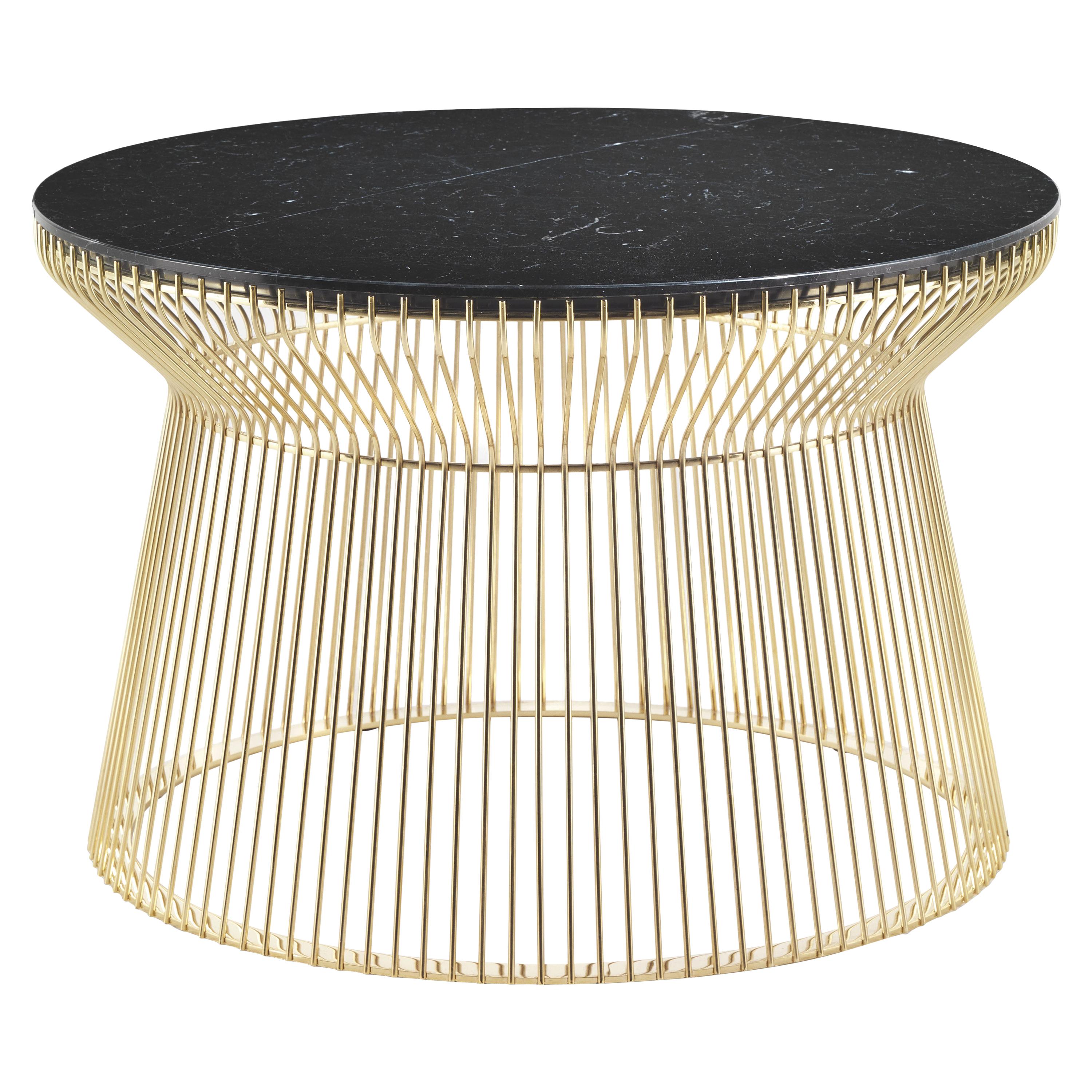 Roberto Cavalli Home Interiors Wire.2 Side Table with Marble Top