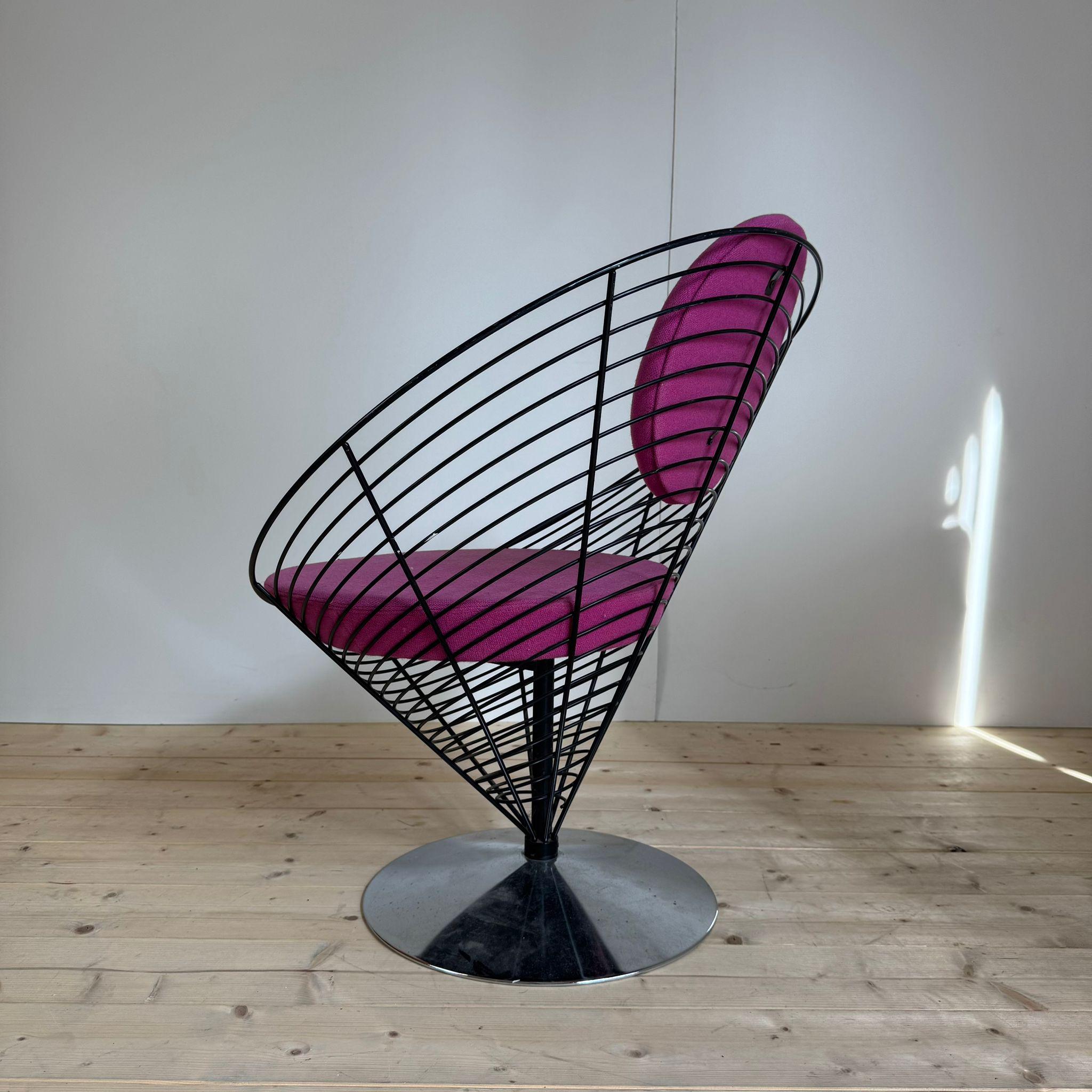 Fauteuil Wirecone, Verner Panton Bon état - En vente à Torino, IT