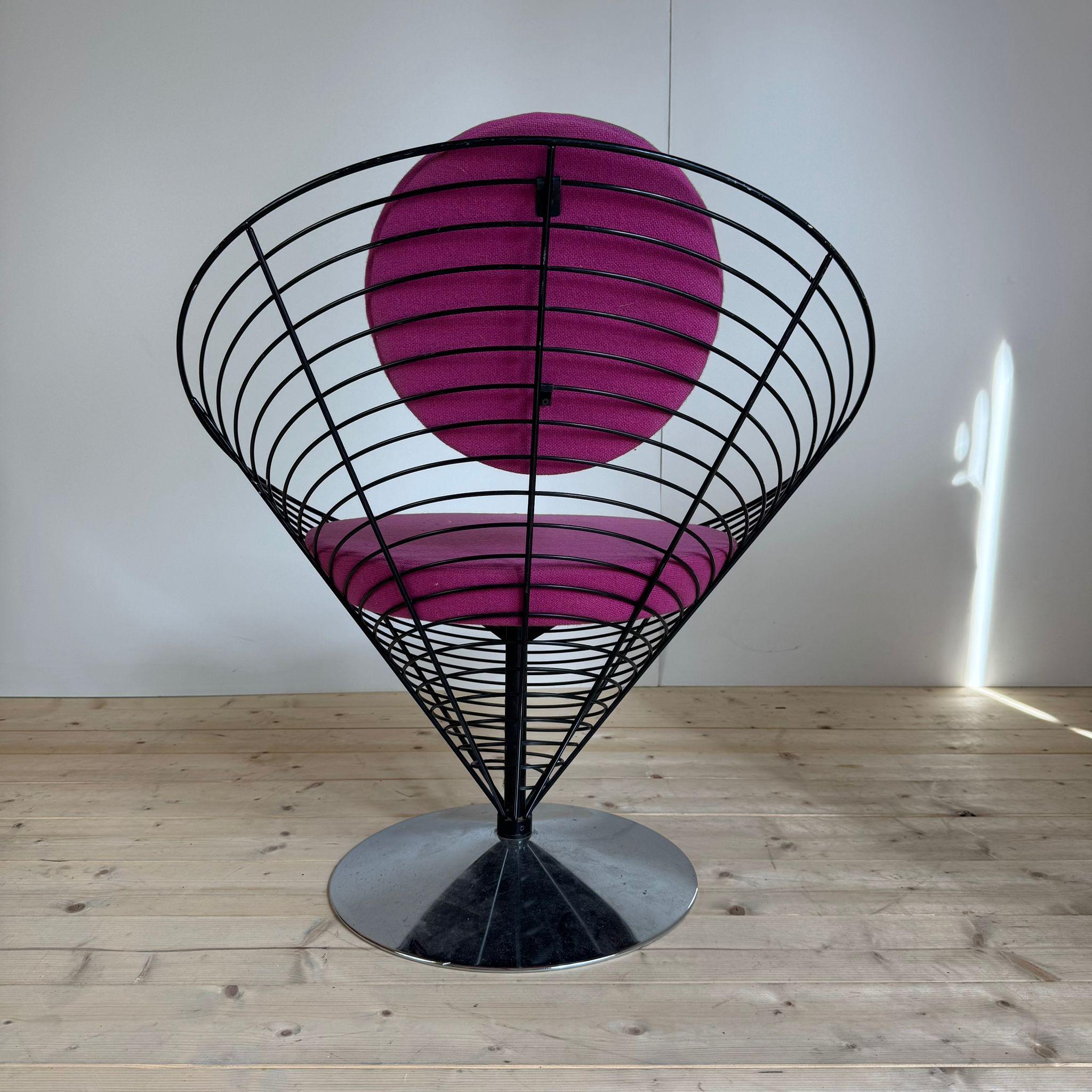 Fauteuil Wirecone, Verner Panton en vente 1