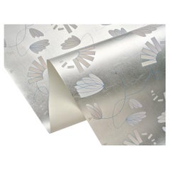 Carta da parati Ombre ispirata all'Art Deco con fili