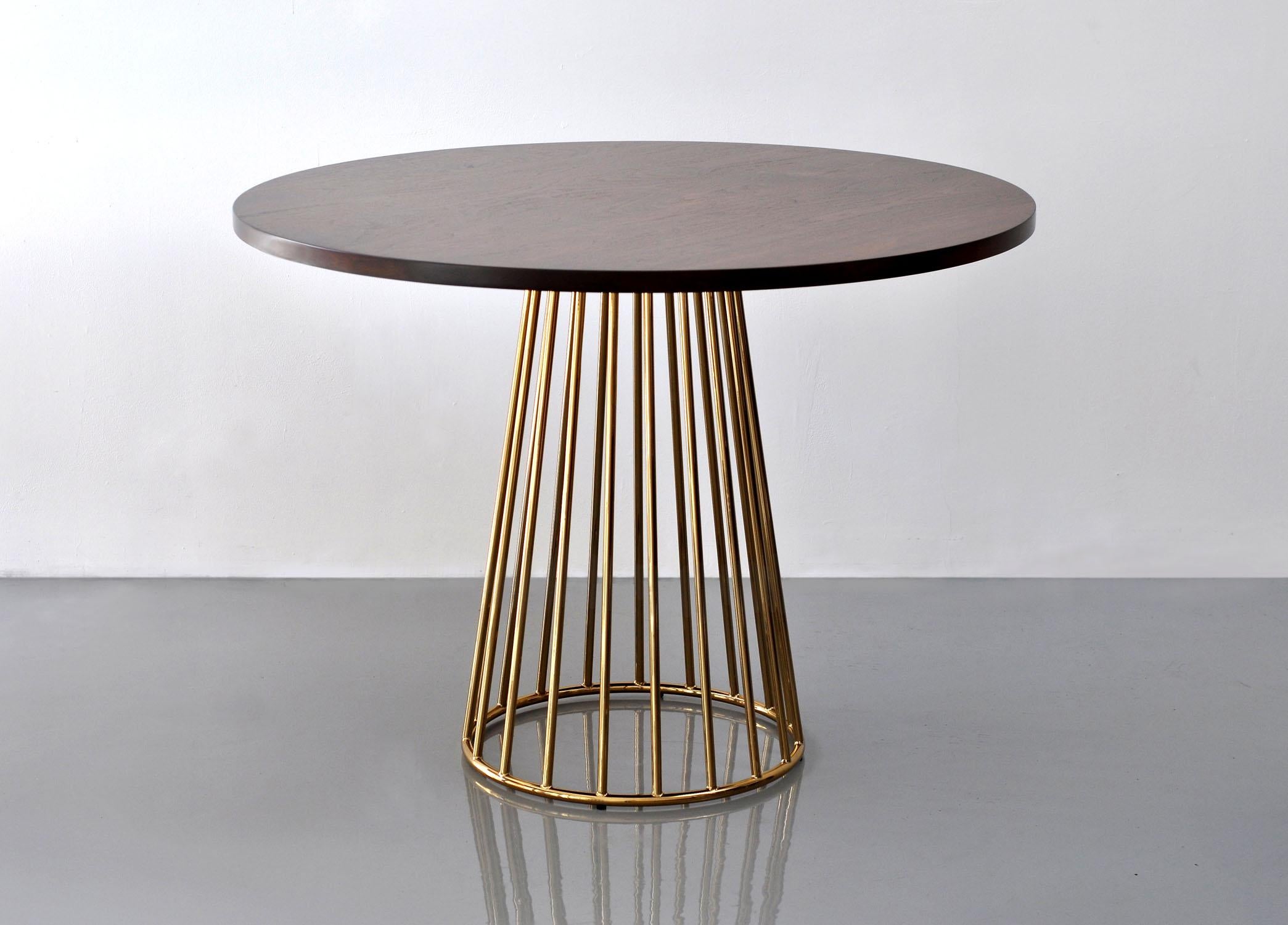 Wired Cafe Table by Phase Design, Flat Black In New Condition For Sale In North Hollywood, CA