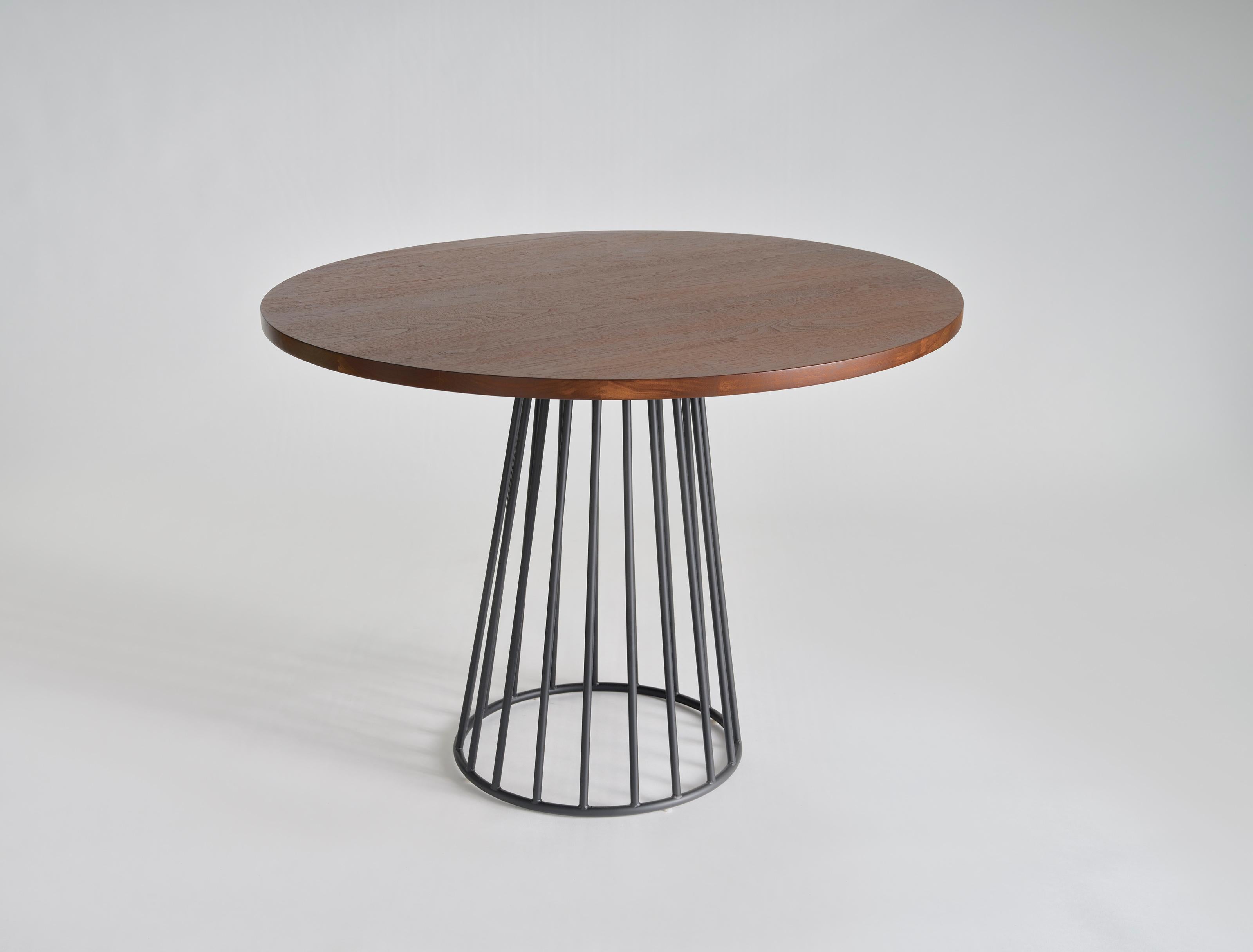 Powder-Coated Wired Café Table by Phase Design For Sale