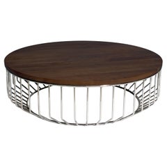 Wired Coffee Table- 42" by Phase Design, Polished Chrome