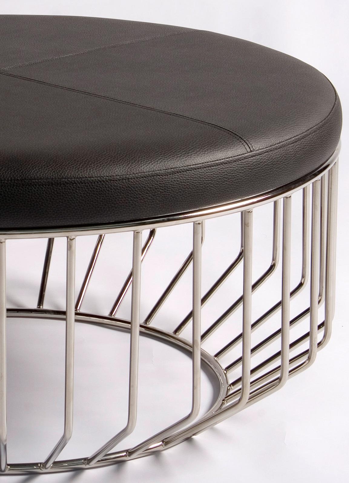 American Wired Ottoman by Phase Design For Sale