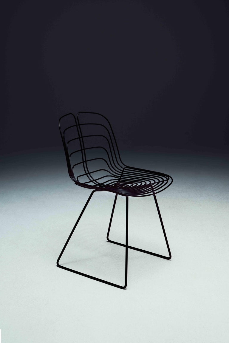 Modern Wired Outdoor Chair by Michael Young For Sale