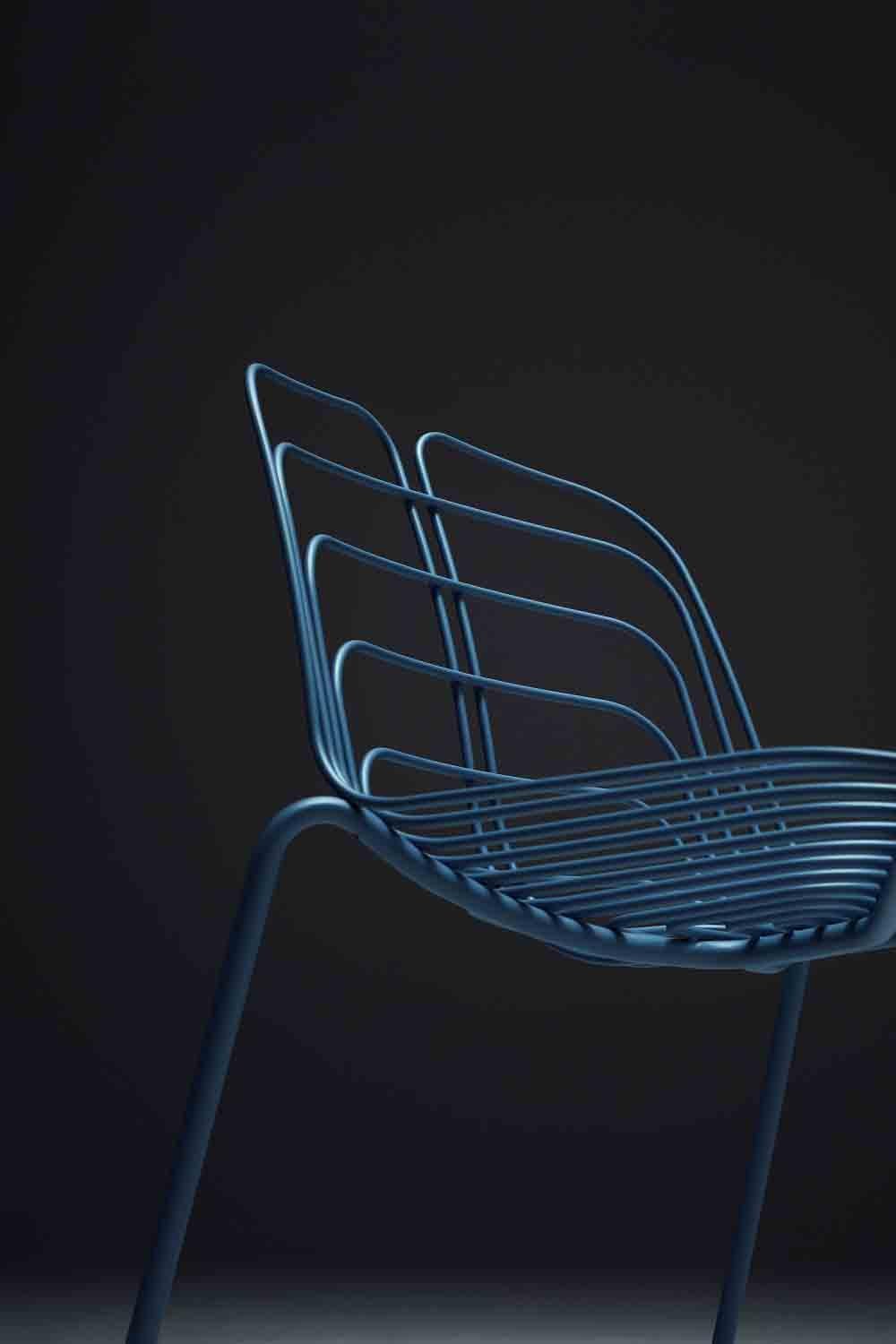 Modern Wired Outdoor Chair by Michael Young