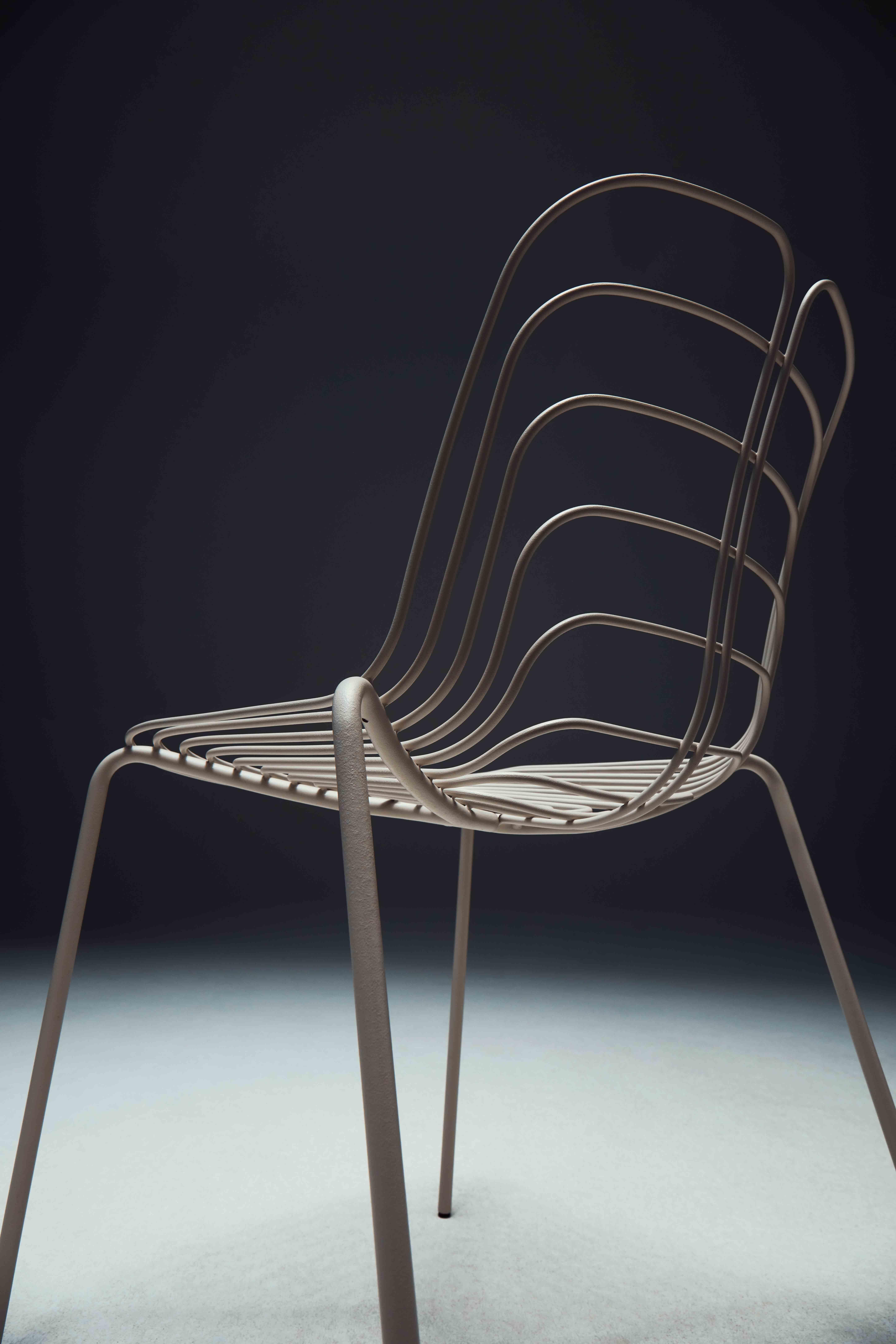 Contemporary Wired Outdoor Chair by Michael Young