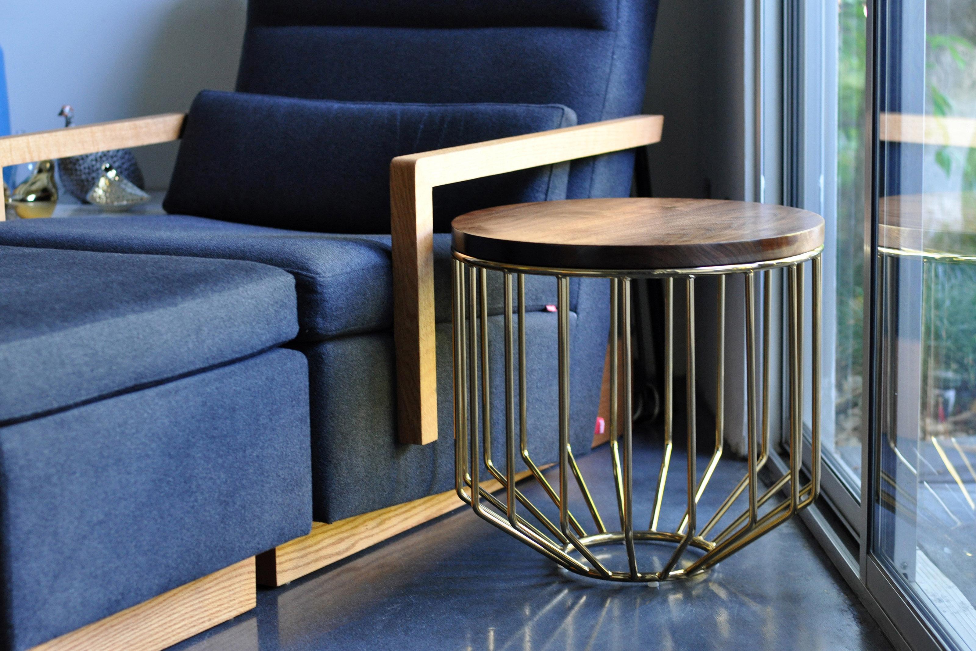 Modern Wired Side Table by Phase Design For Sale