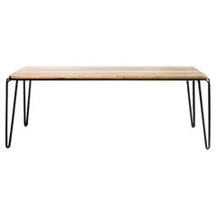 Table câblée 200, table de salle à manger minimale, industriel, Bauhaus