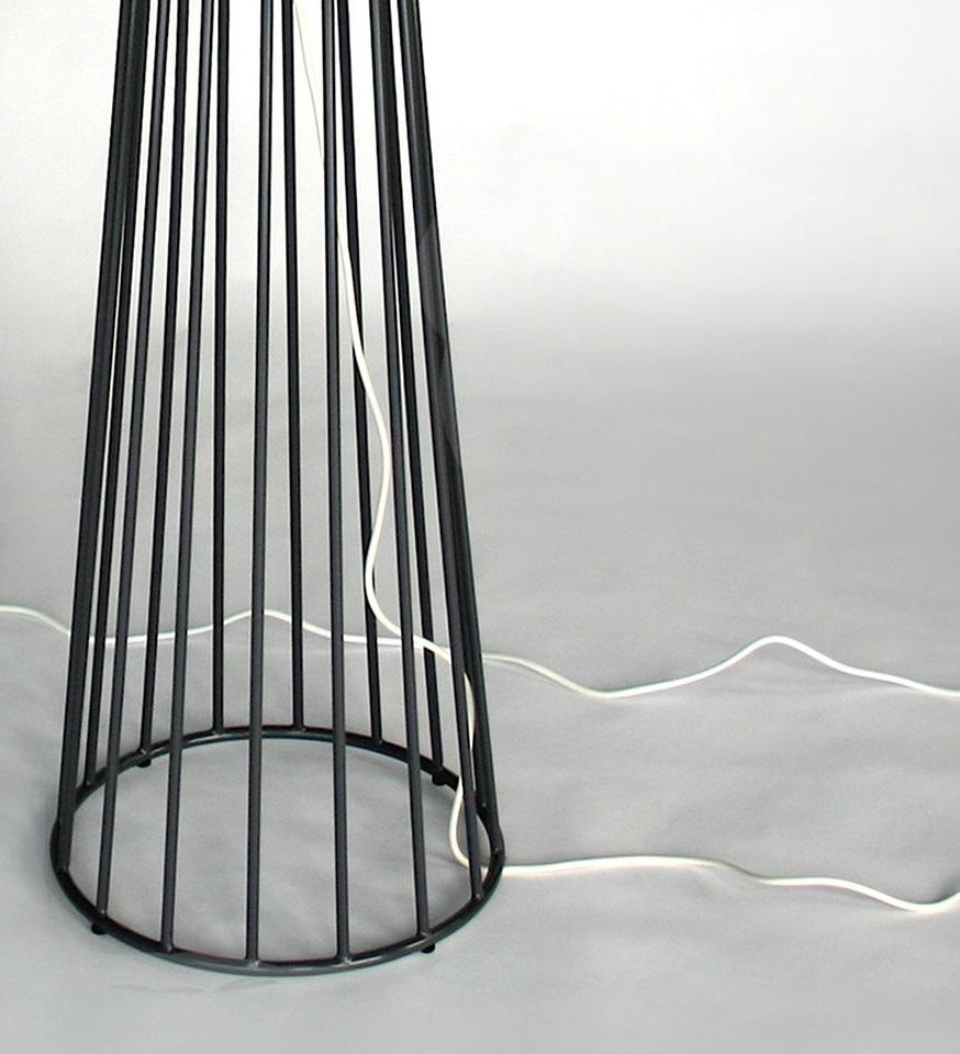 American Wired Tall Floor Light by Phase Design For Sale