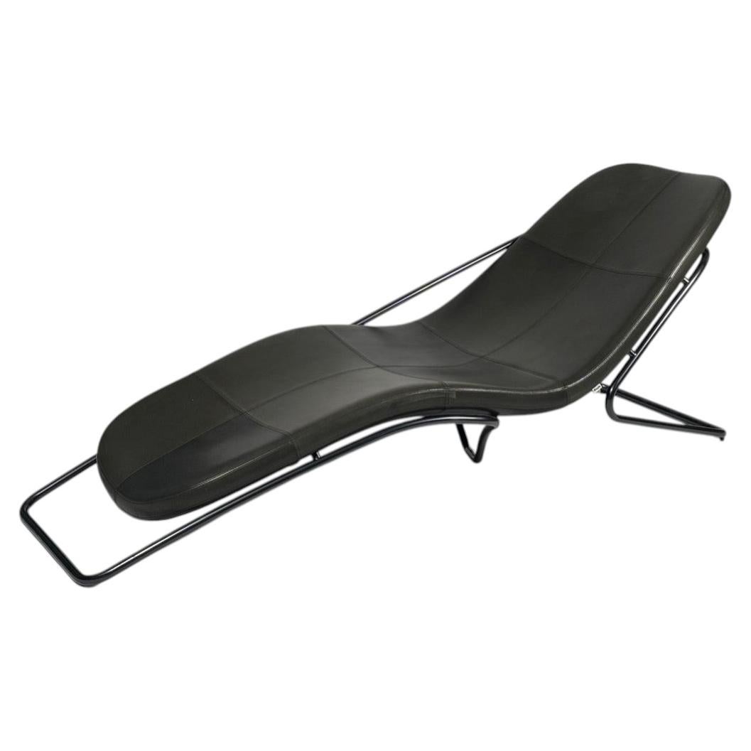 Wireflow Chaise Lounge by Michel Rojkind for Driade, Ergonomic Leather For Sale