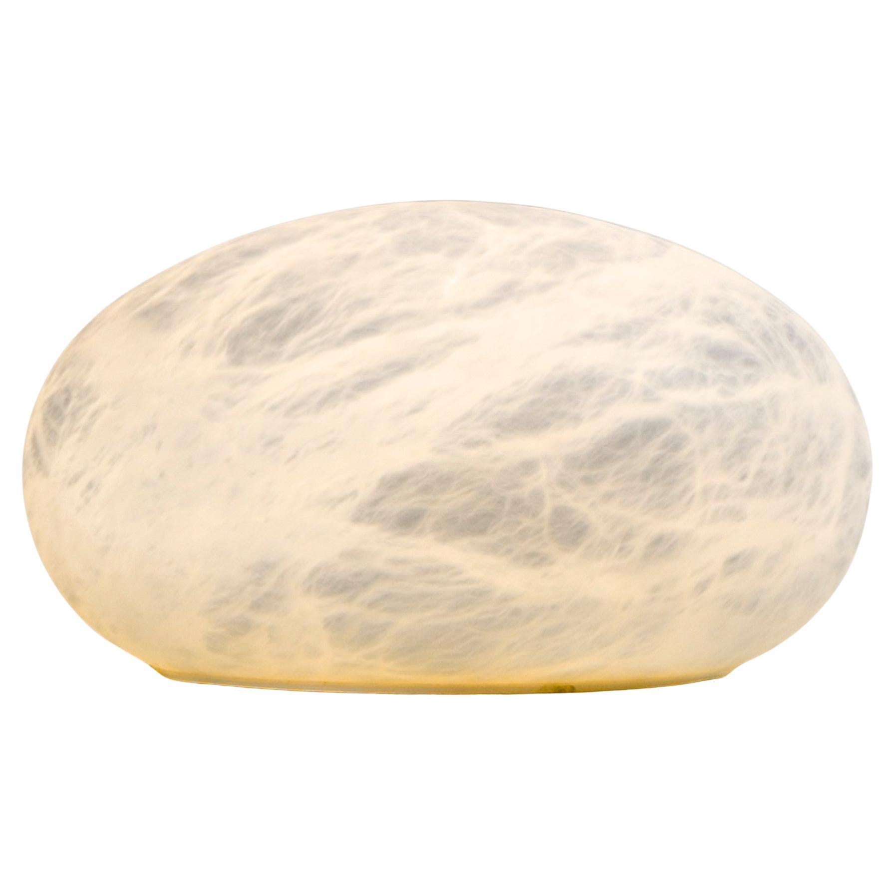 Wireless Oval Large Table Lamp by United Alabaster