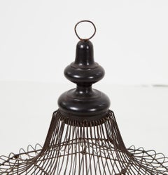 Farol Jaula de Alambre y Marquetería