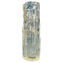 Vintage Wirkkala Textured Art Glass Ice Vase, Finland, 1970s