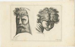 Wisdom and Innocence: Contrasts in Time Engraved by Pigné, 1740