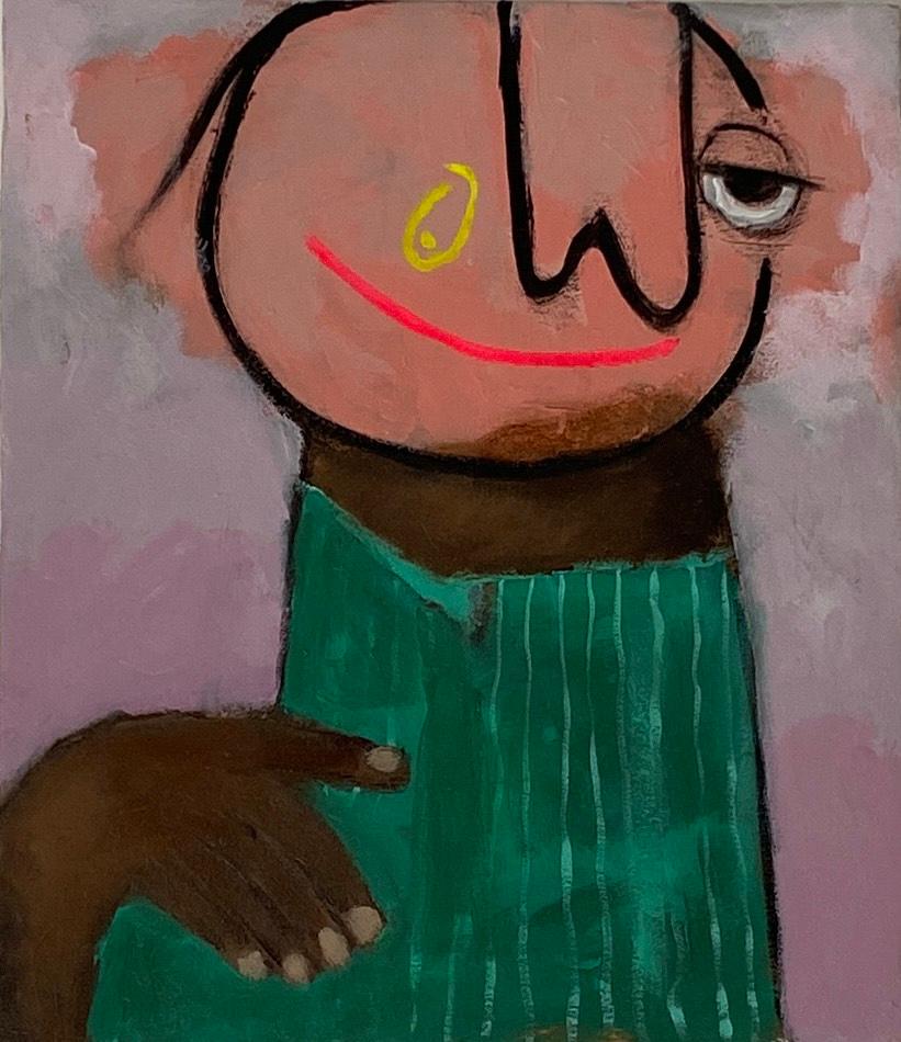 Guy - 21e siècle, Contemporain, Figuratif, Néo-expressionnisme, Afrique, Amour