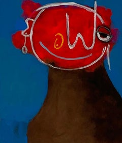 Janet - 21st Century, Contemporary, Figurative, Neo-Expressionism, Africa, Love