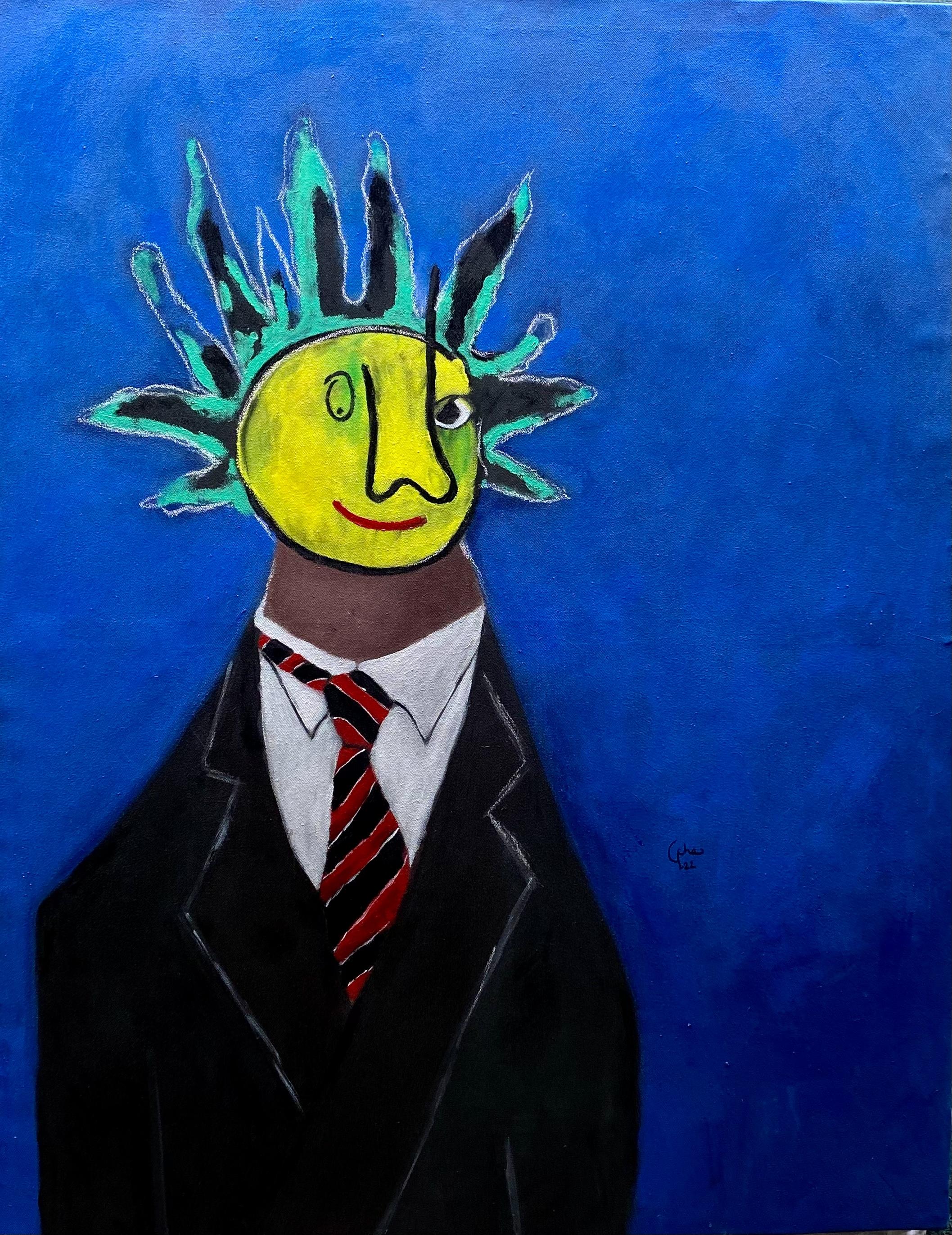 Wisdom Uche Portrait Painting - Jean-Michel Basquiat