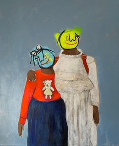 Nwanne (Hermanos) - Siglo XXI, Contemporáneo, Figurativo, Neoexpresionismo