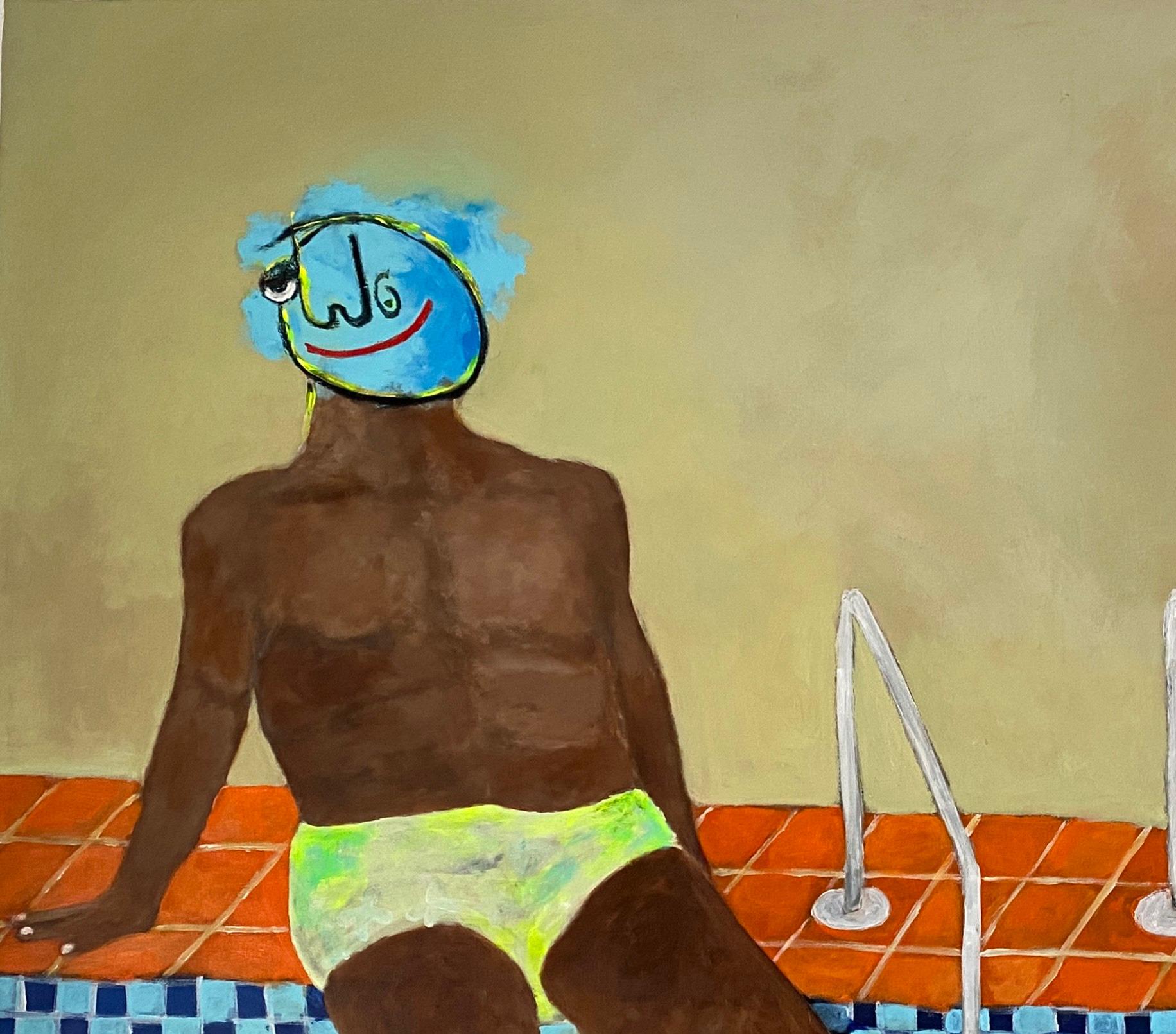 Post No Bill - Siglo XXI, Contemporáneo, Figurativo, Neoexpresionismo, Gente - Painting de Wisdom Uche