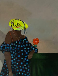 Rosa Roja - Siglo XXI, Contemporáneo, Figurativo, Neoexpresionismo, Moda