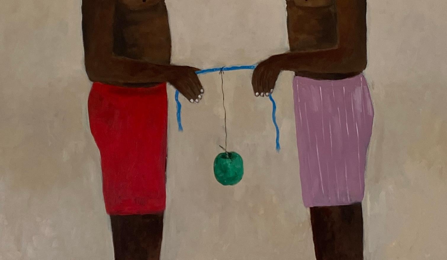 Sincerity of Purpose -21st Century, Contemporary, Figurative, Neo-Expressionism (Zeitgenössisch), Painting, von Wisdom Uche