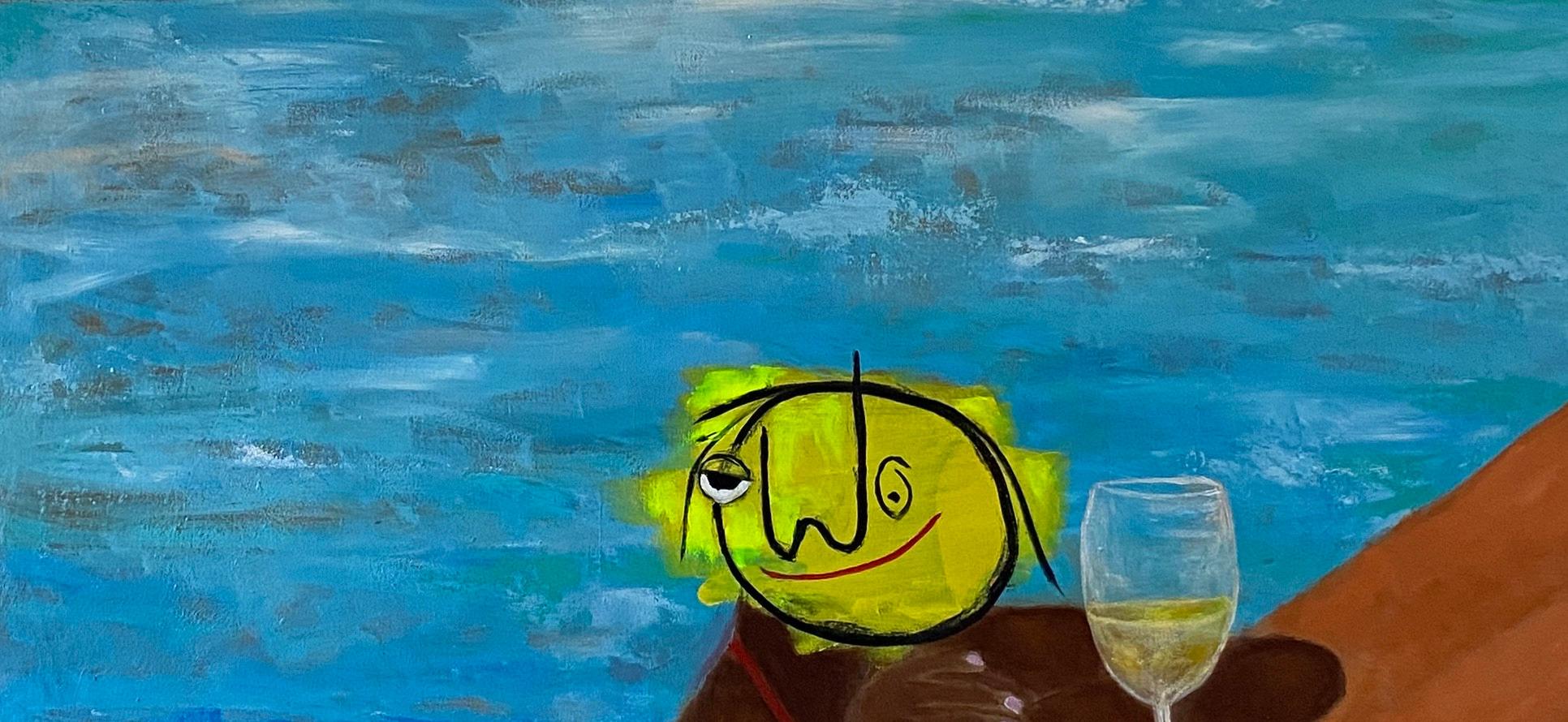 Untitled VII - 21st Century, Contemporary, Figurative, Neo-Expressionism, Modern - Painting by Wisdom Uche