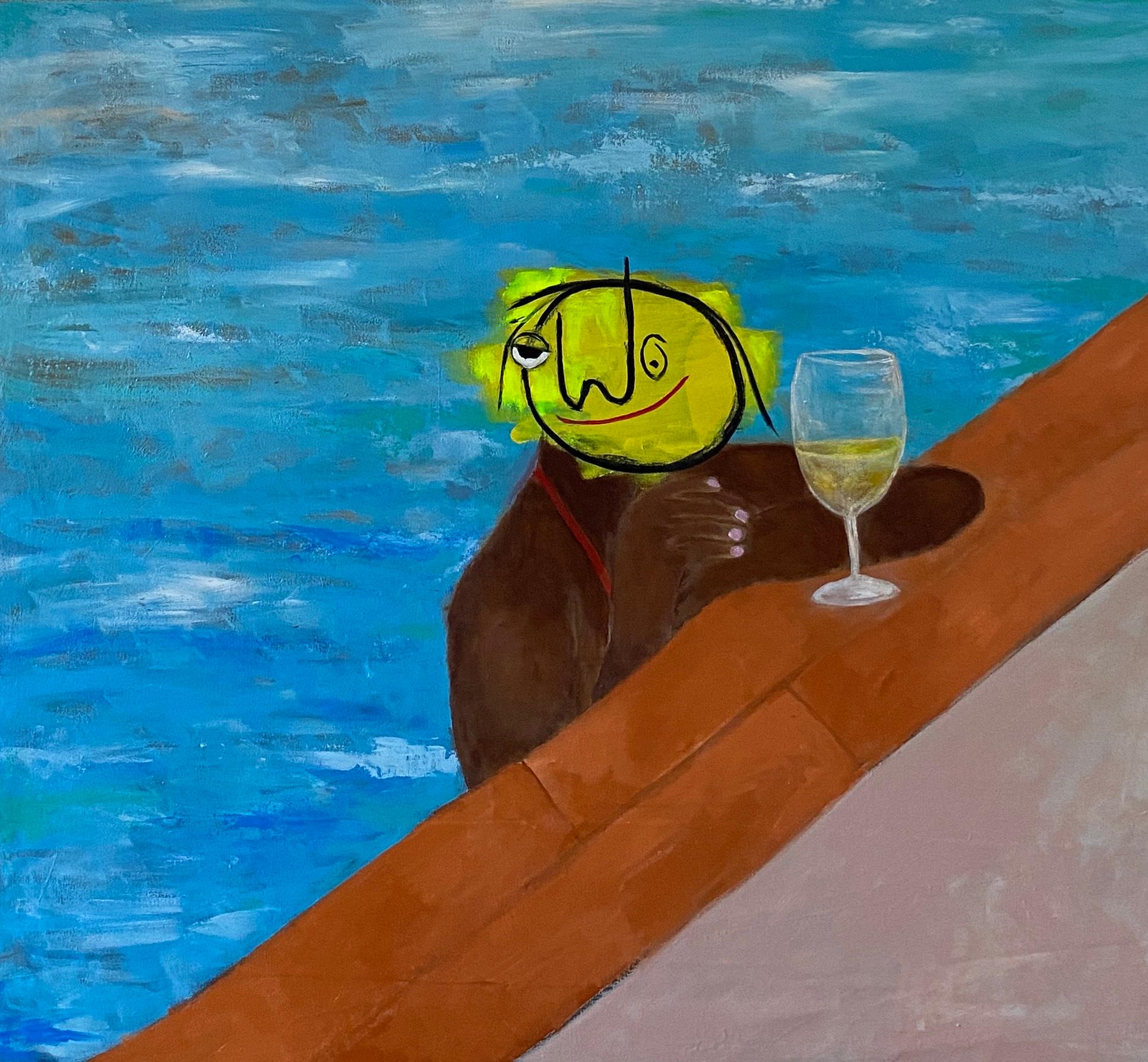 Wisdom Uche Portrait Painting - Untitled VII - 21st Century, Contemporary, Figurative, Neo-Expressionism, Modern