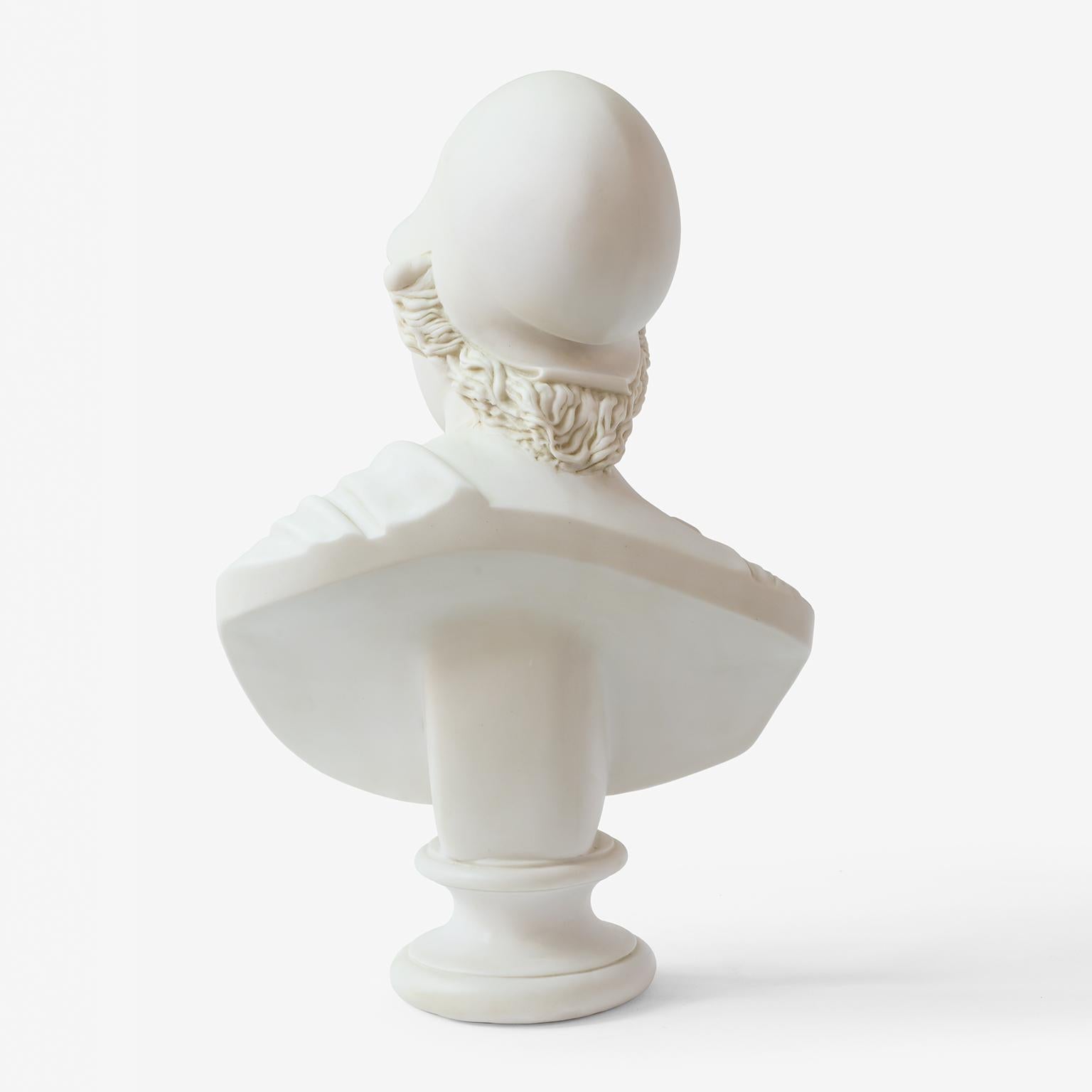 Escultura Busto Diosa Griega Atenea Réplica 'Museo de Bursa', Mármol Cultivado Vaciado en venta