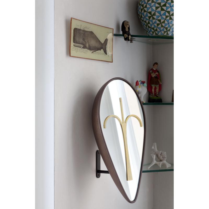 Modern Wise Mirror, Bikita with Hanger by Colé Italia