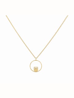 Wise Owl – Scarlett Necklace - 14K Gold, Brilliant Cut Diamond