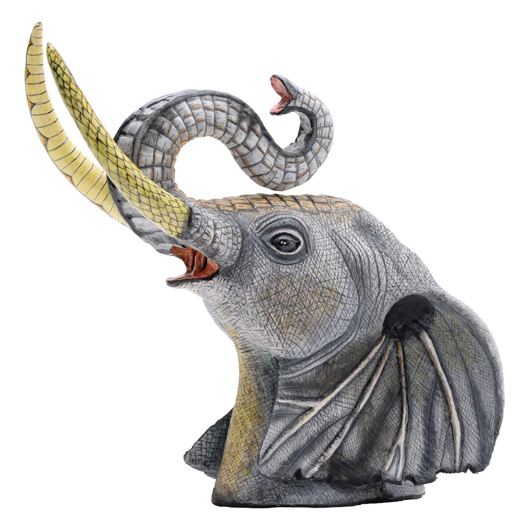 Contemporary Wiseman Ceramics, Elephant Big Five For Sale